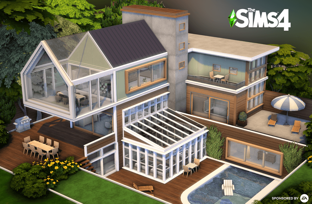 Скриншот мода Особняк Ledge Mansion (no CC)